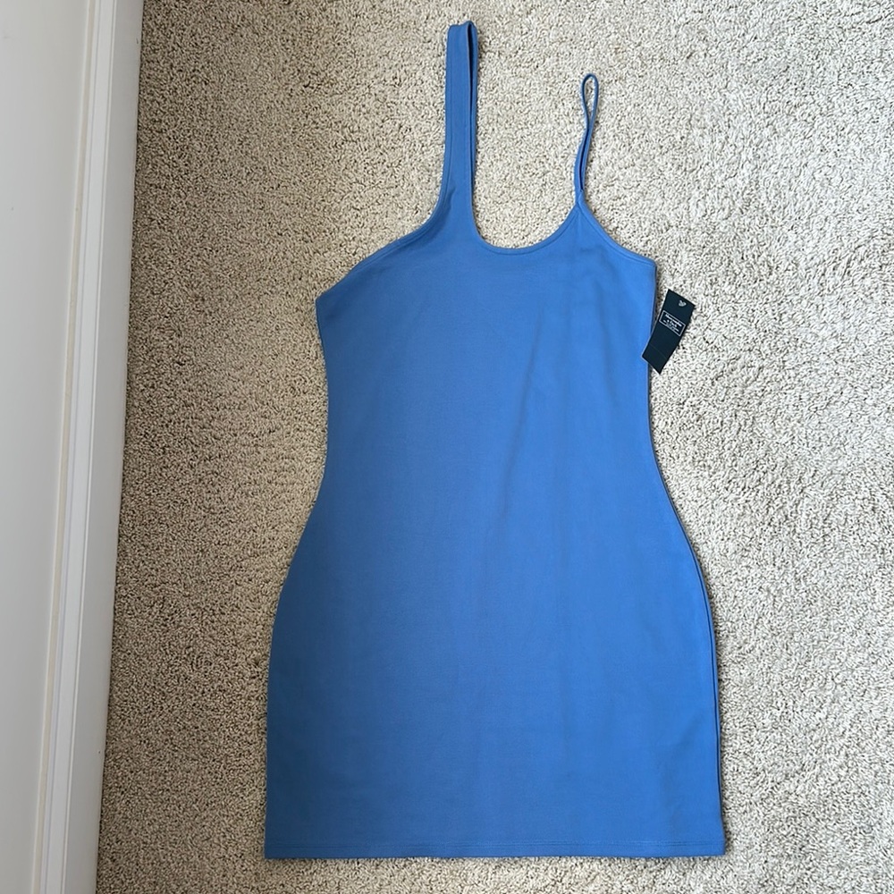 Abercrombie & Fitch Blue One-Shoulder Dress